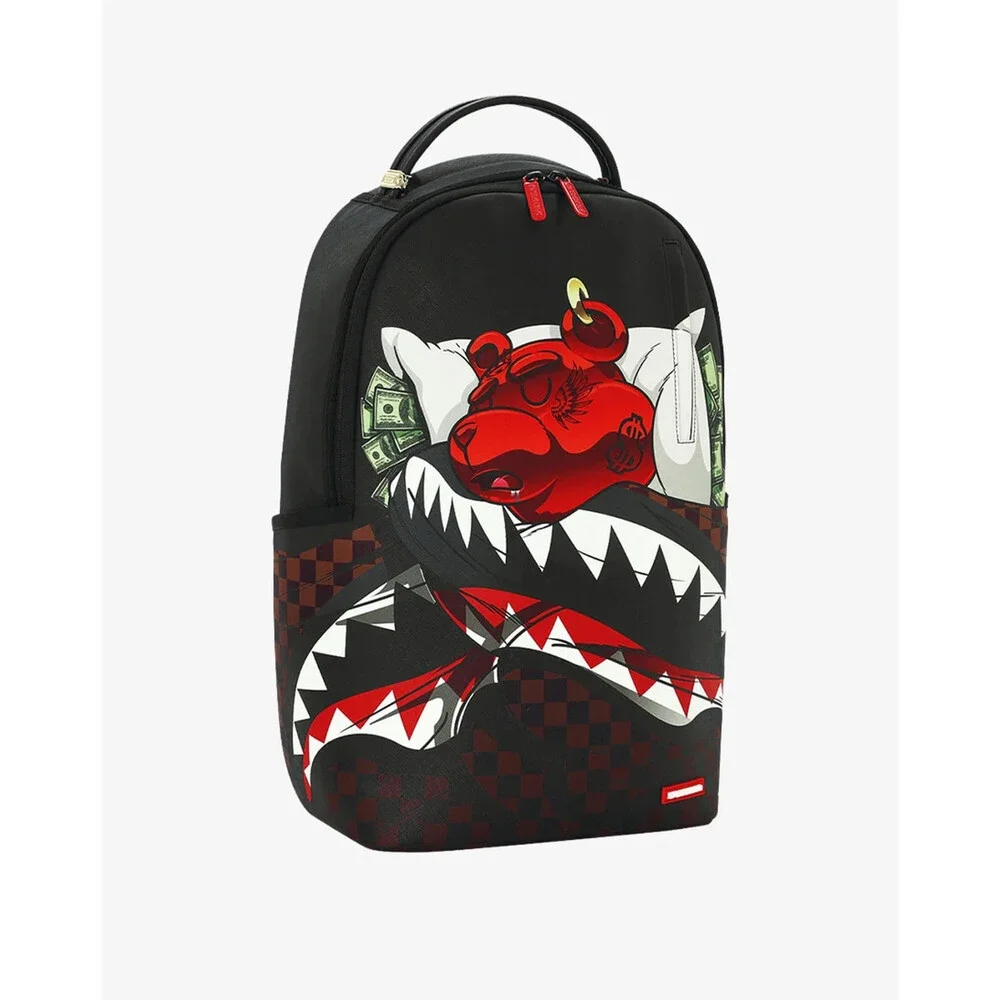 Sprayground Diablo O Sleep Party Backpack Unisex Black Shoulder Strap SPR258